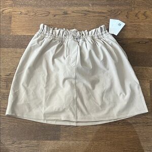 SPANX Tan Elastic Waist Skirt